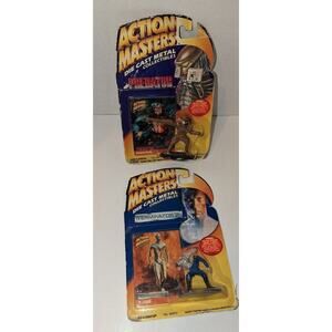 Vintage 1994 Kenner Predator & Terminator 2 Action Masters Die Cast Metal NEW